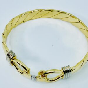 GENTS 9CT GOLD DOUBLE HOOK BANGLE 60 GRAM – SMITHS